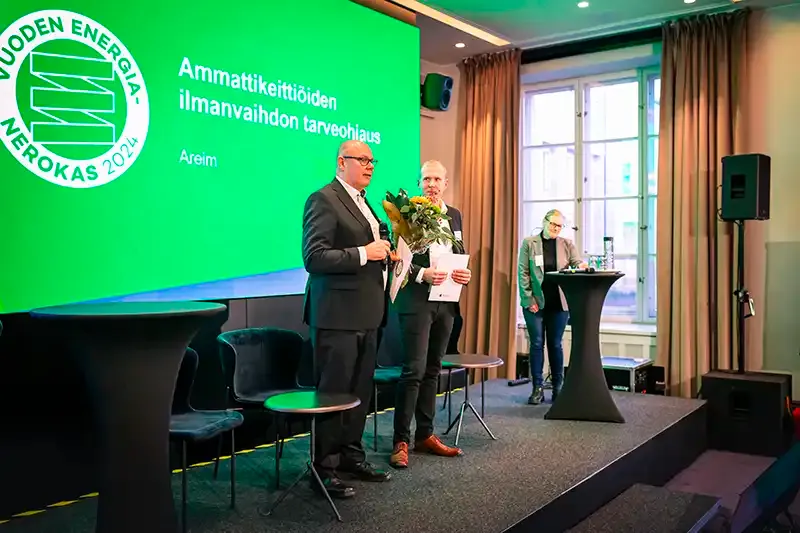 Areim og Safera mottar prisen Årets energigeni 2024