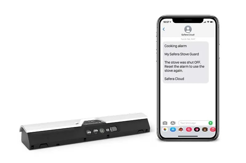 Safera Sense Wi-Fi komfyrvakt sender fjernalarm via SMS
