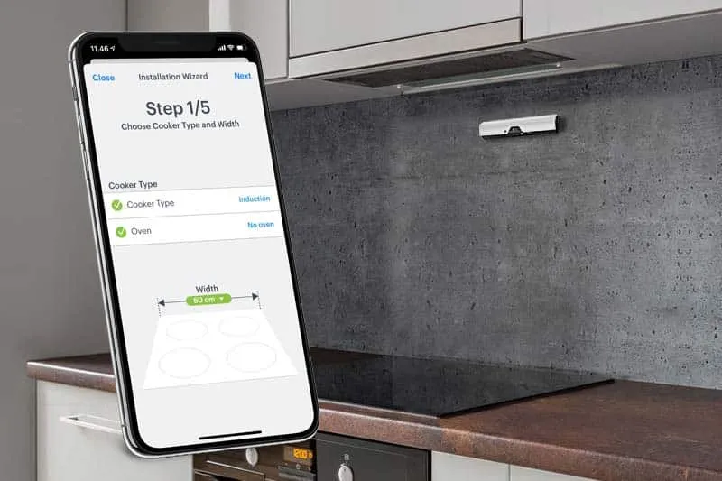 Väggmonterad Safera Sense-spisvakt