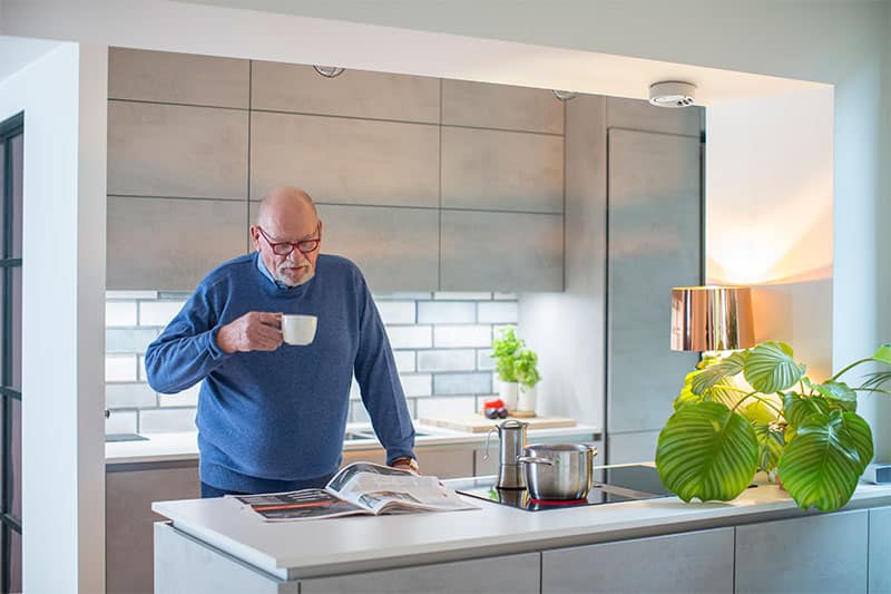 Morning coffee can be more relaxed when a stove guard is monitoring your stove