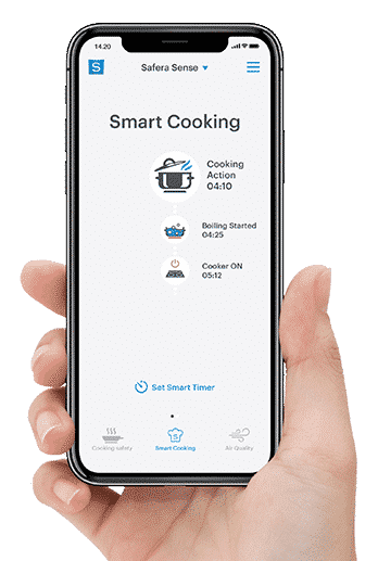 Bli en smart kock med Safera-mobilappen för Sense spisvakt